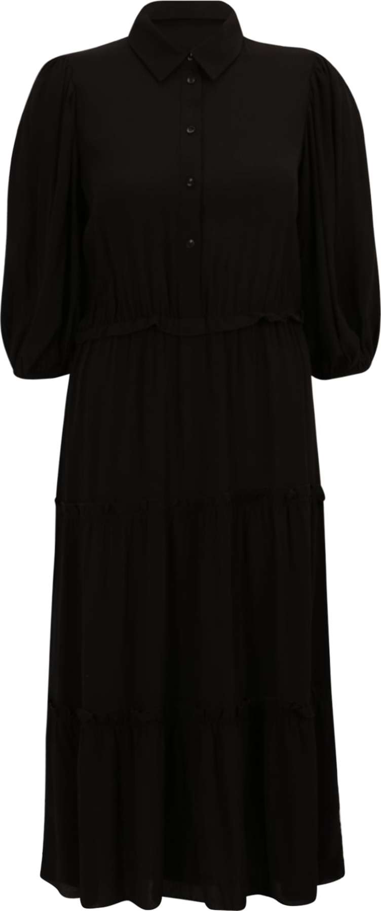 ESPRIT Košilové šaty černá