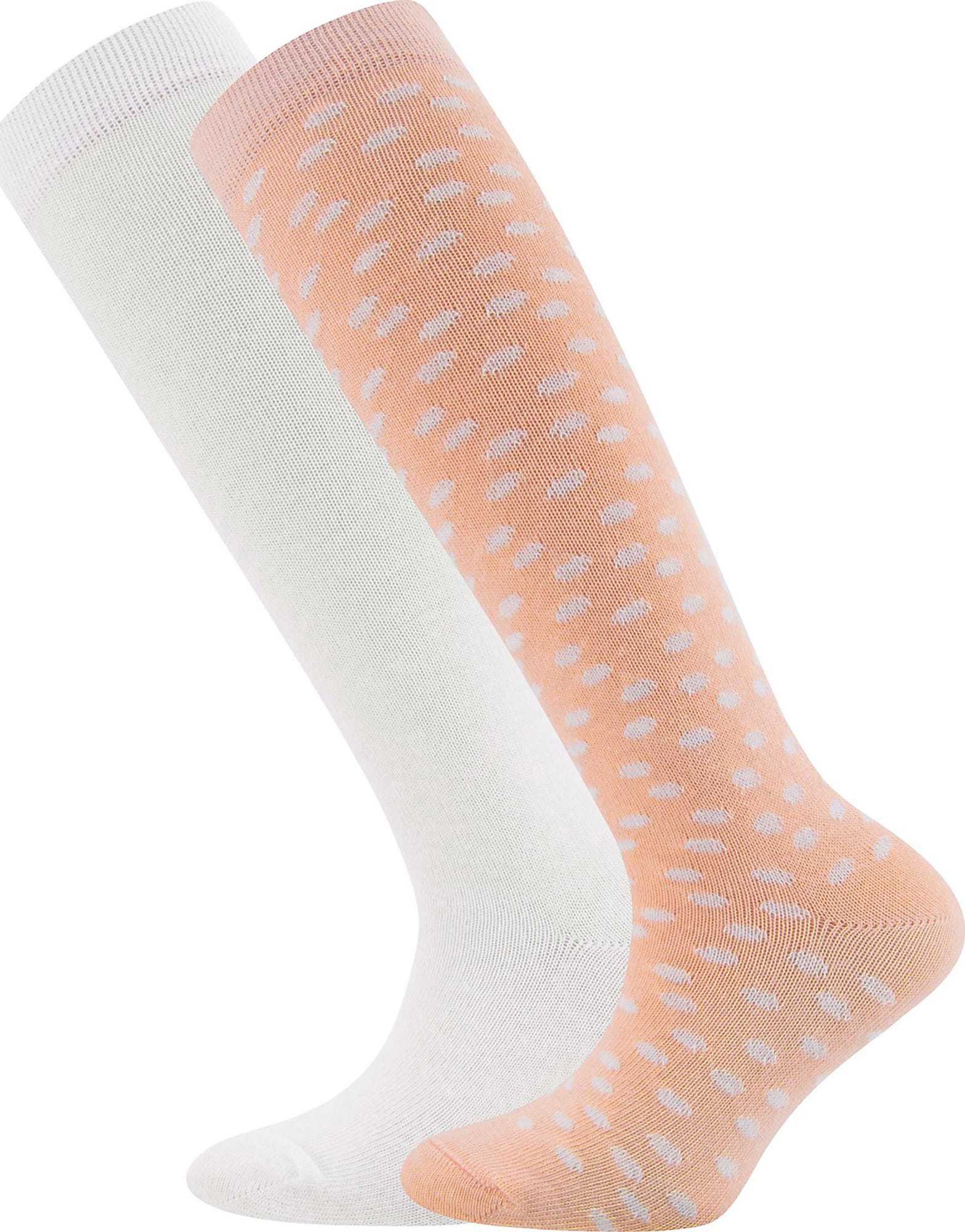 EWERS Ponožky lososová / bílá