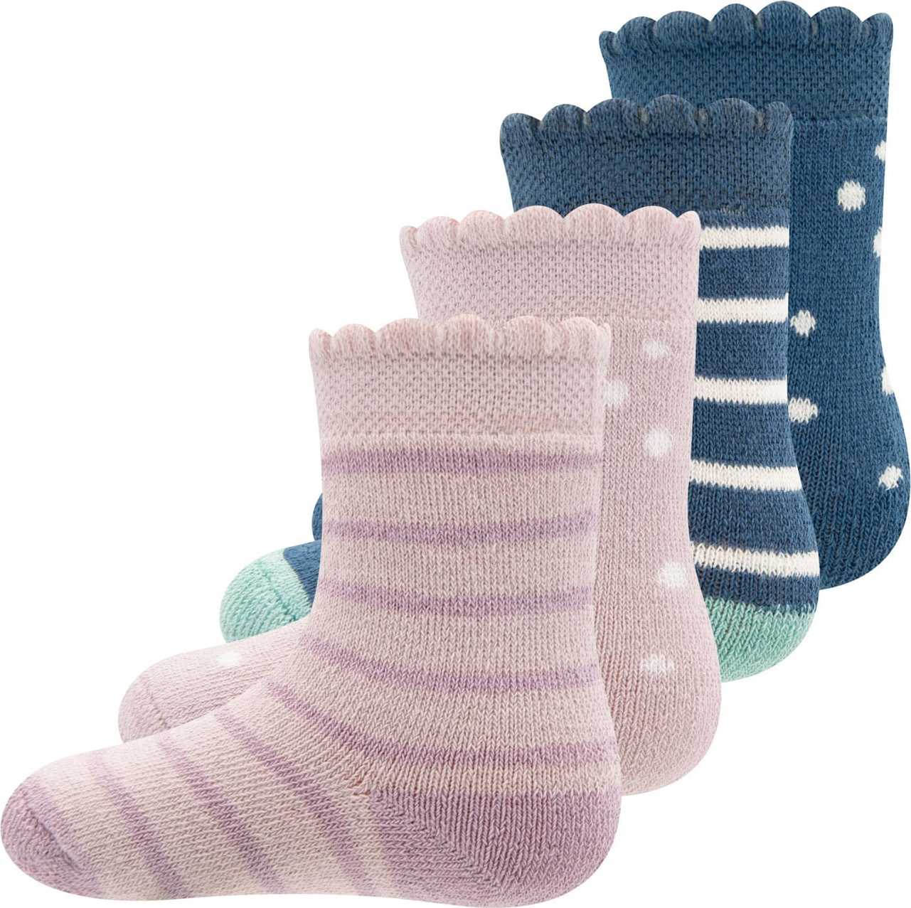 EWERS Ponožky tmavě modrá / fialová / růžová / bílá