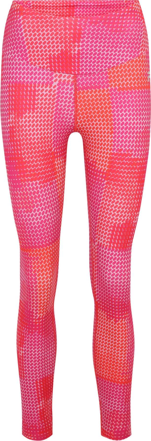 FILA Sportovní kalhoty 'RADDA' fuchsiová / svítivě růžová / stříbrná / bílá