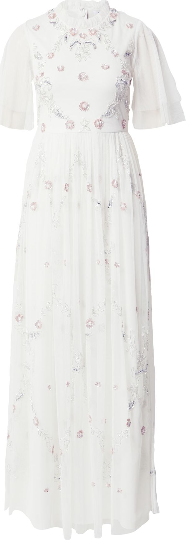 Frock and Frill Společenské šaty fialová / stříbrná / offwhite