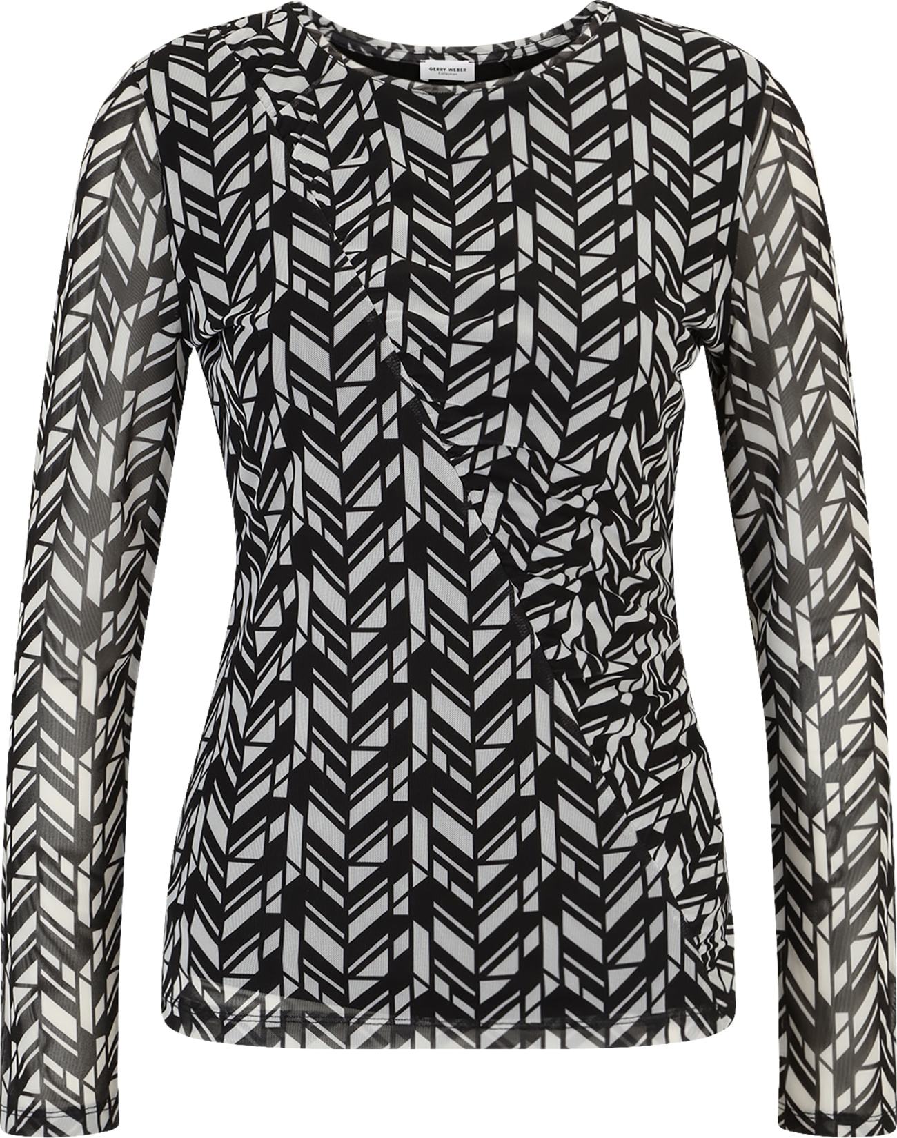 GERRY WEBER Tričko černá / bílá