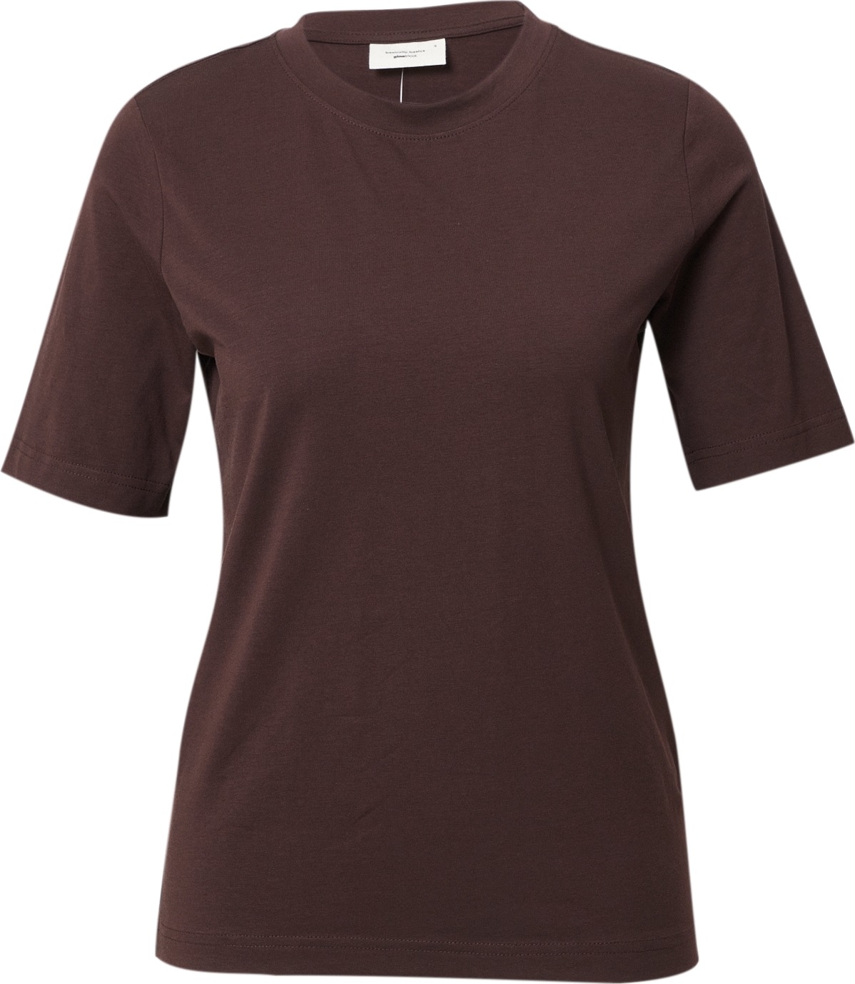Gina Tricot Tričko tmavě hnědá
