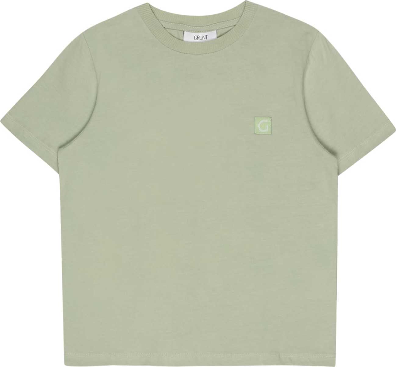 GRUNT Tričko pastelově zelená