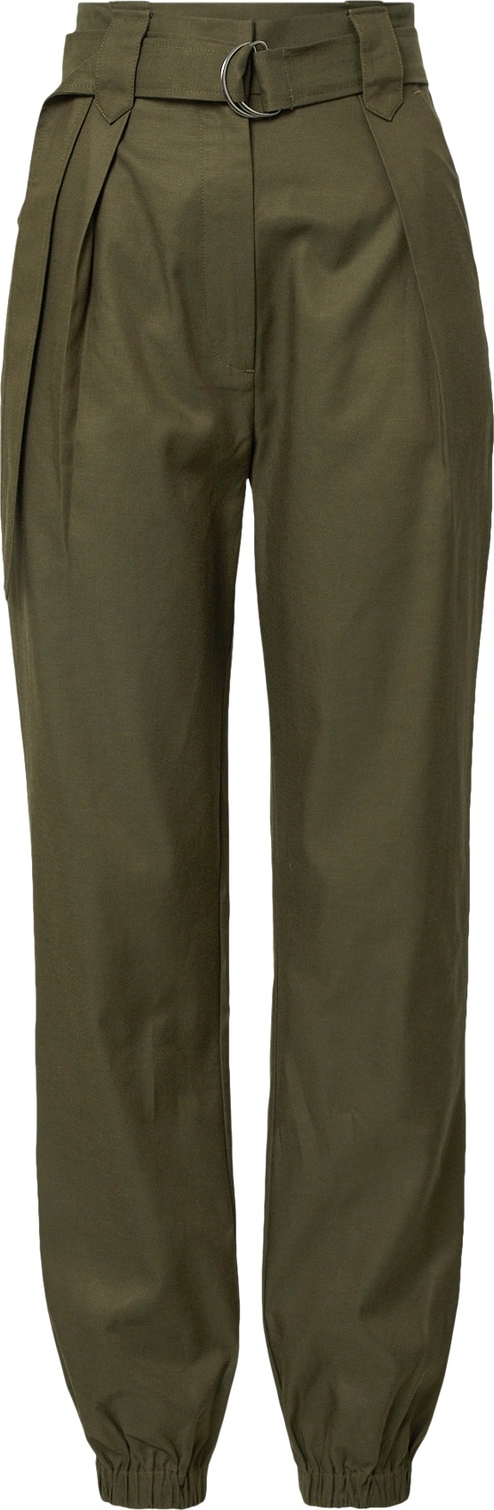Guido Maria Kretschmer Collection Kalhoty se sklady v pase 'Nova' khaki