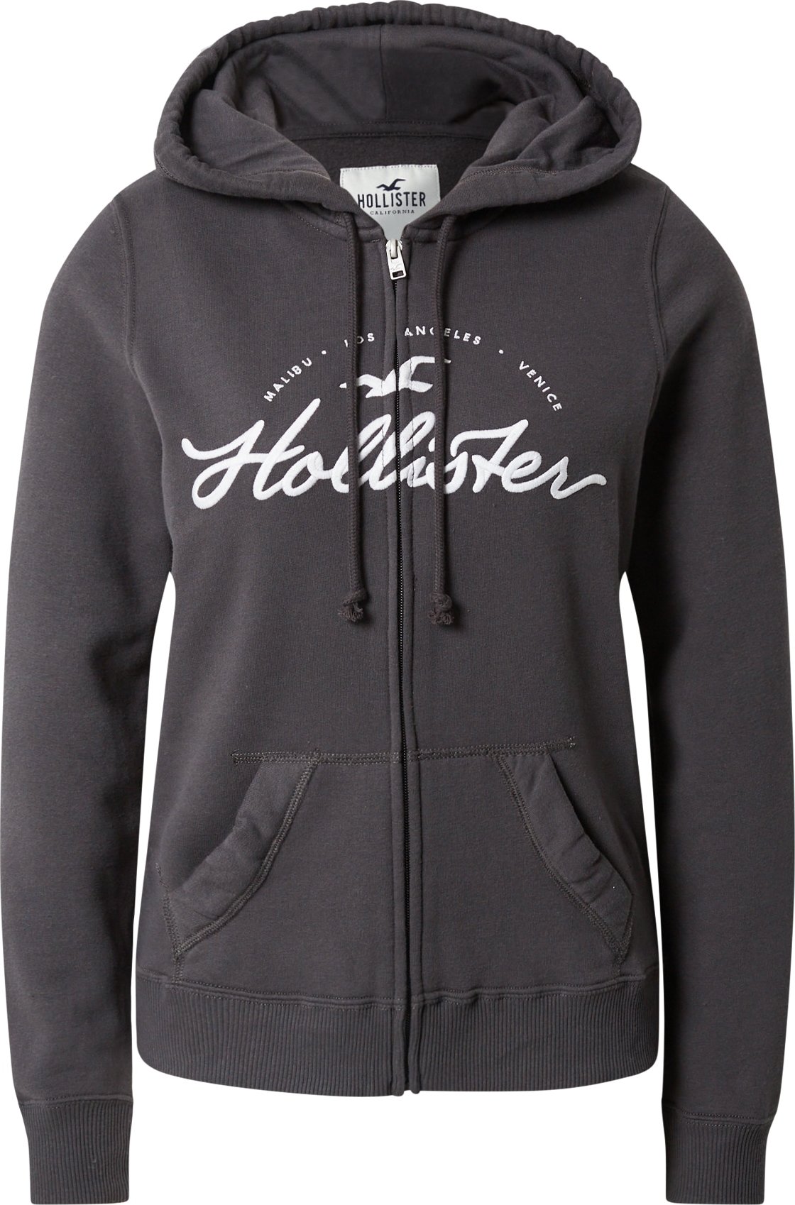 HOLLISTER Mikina antracitová / bílá