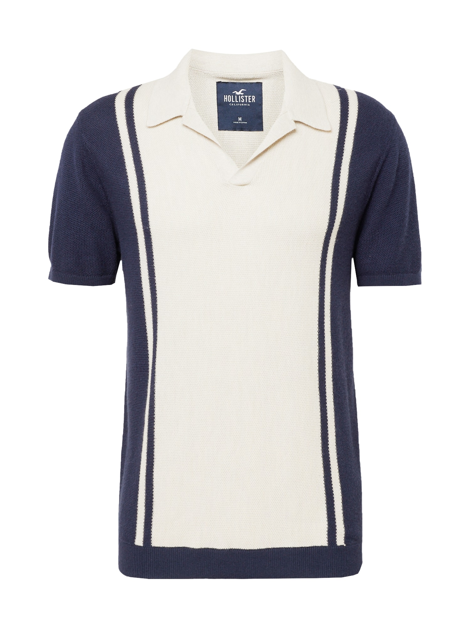 HOLLISTER Svetr 'JOHNNY' modrá / bílá