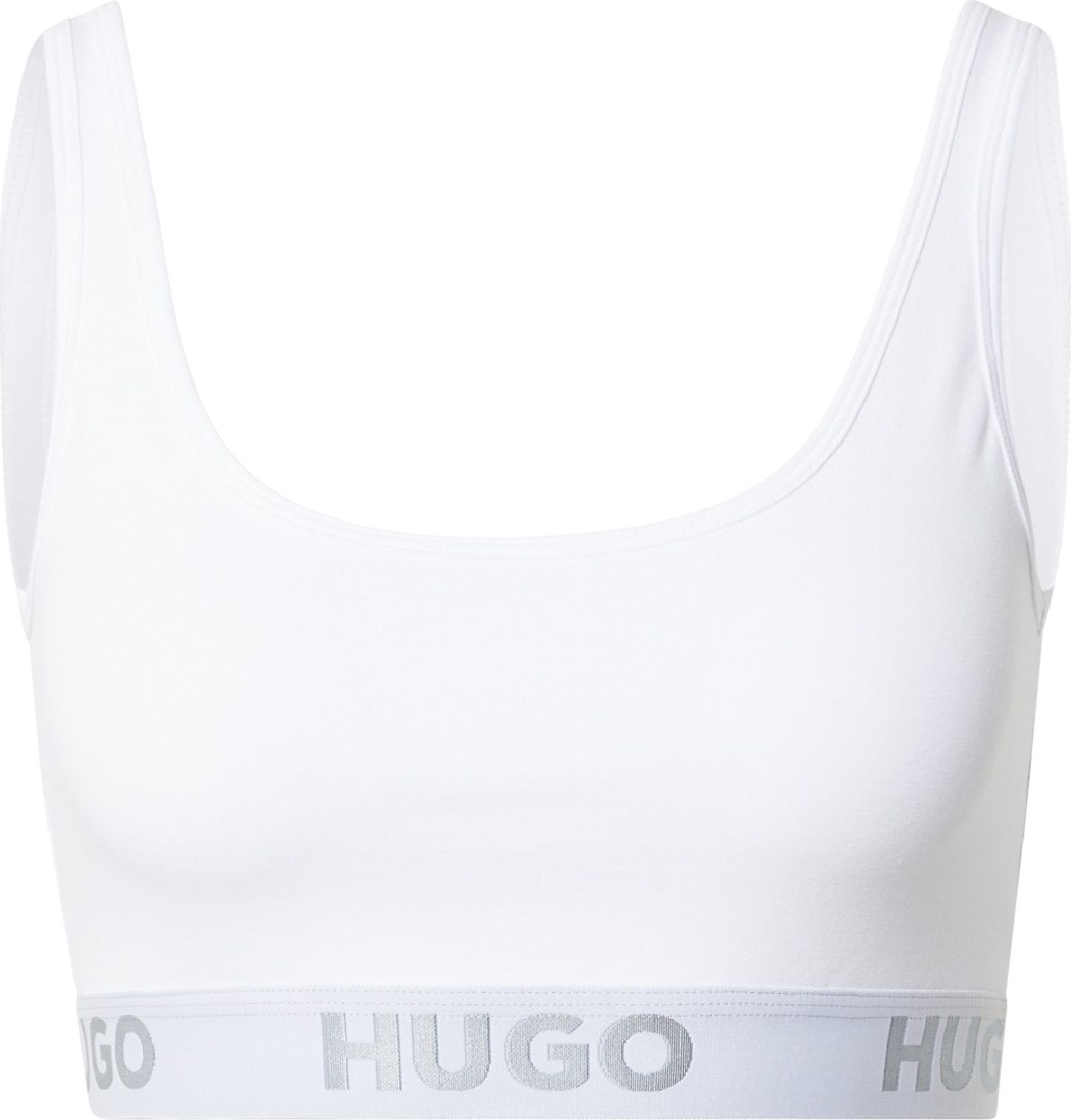 HUGO Podprsenka stříbrná / offwhite