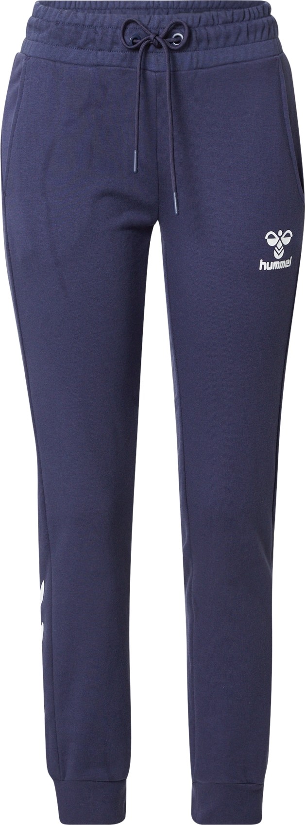 Hummel Sportovní kalhoty 'NONI' tmavě modrá / bílá
