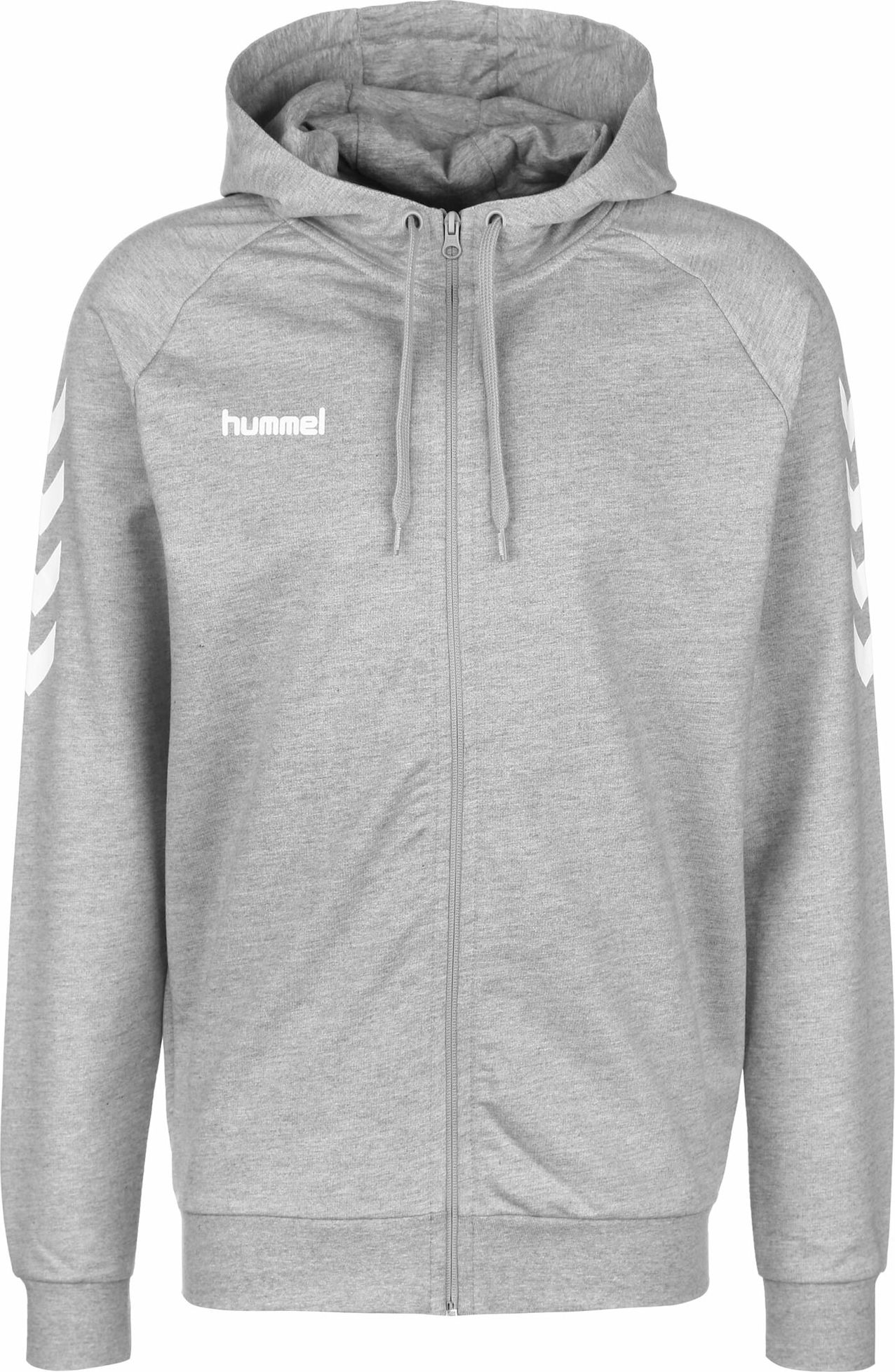Hummel Sportovní mikina šedý melír / bílá