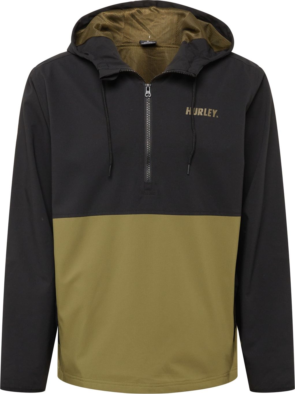 Hurley Sportovní bunda olivová / černá