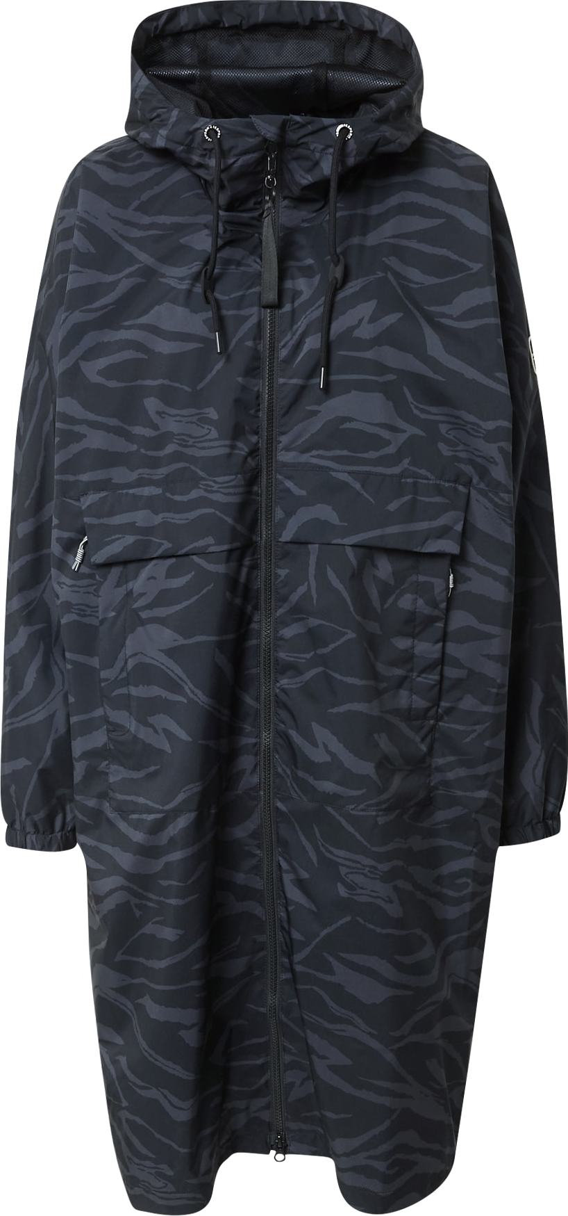 ICEPEAK Outdoorový kabát 'ABBOTS' antracitová / černá
