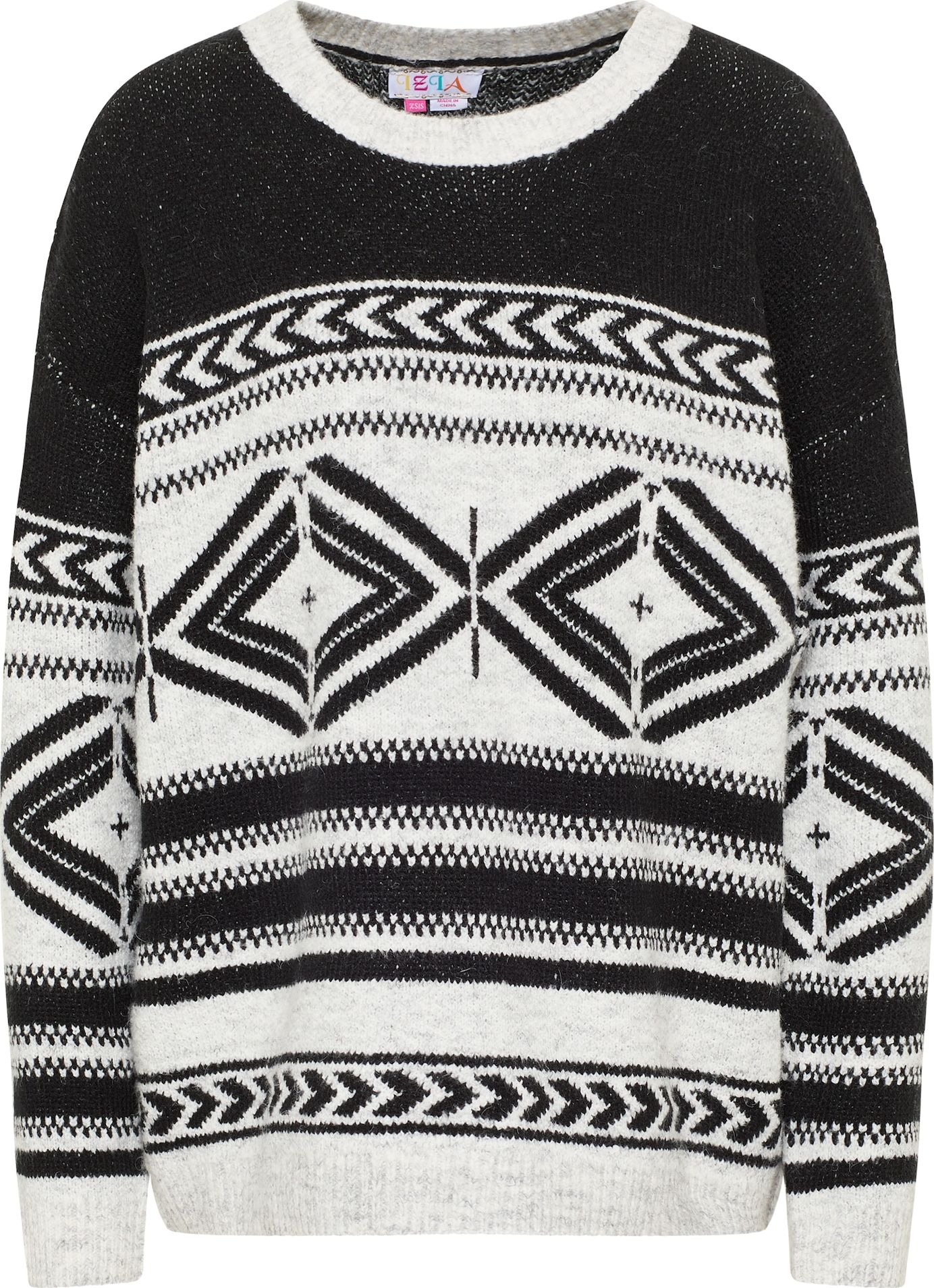 IZIA Svetr černá / offwhite