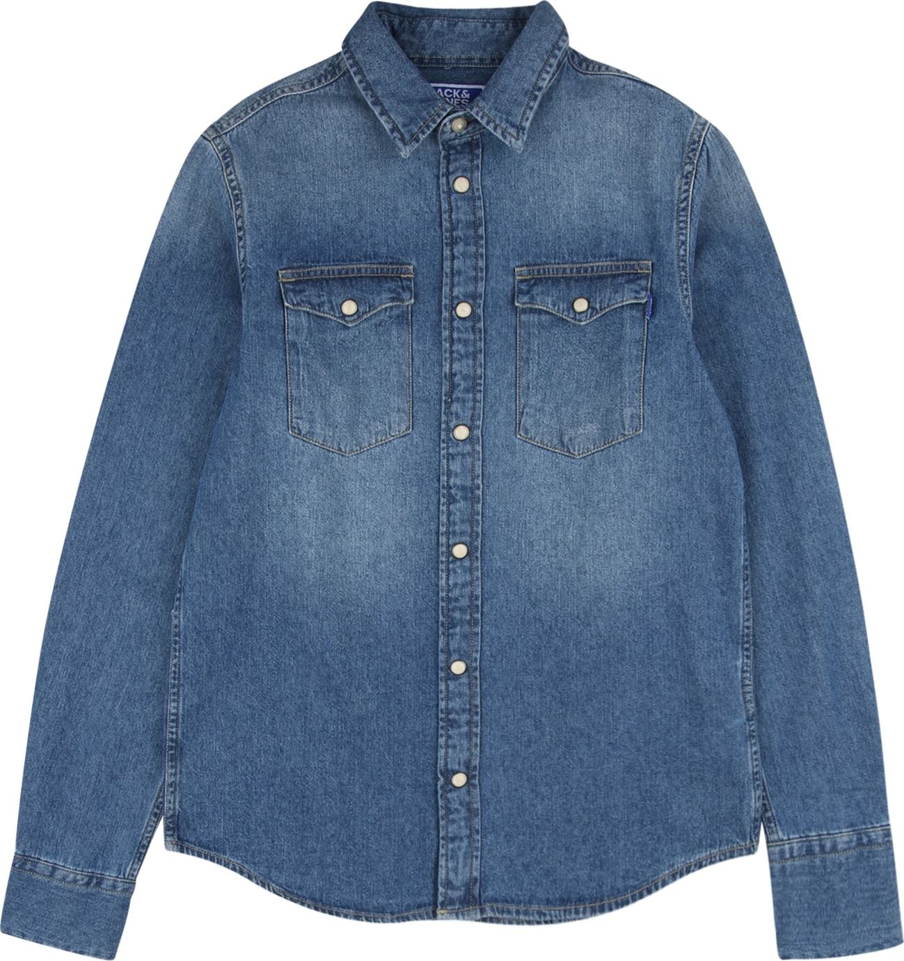 Jack & Jones Junior Košile modrá džínovina