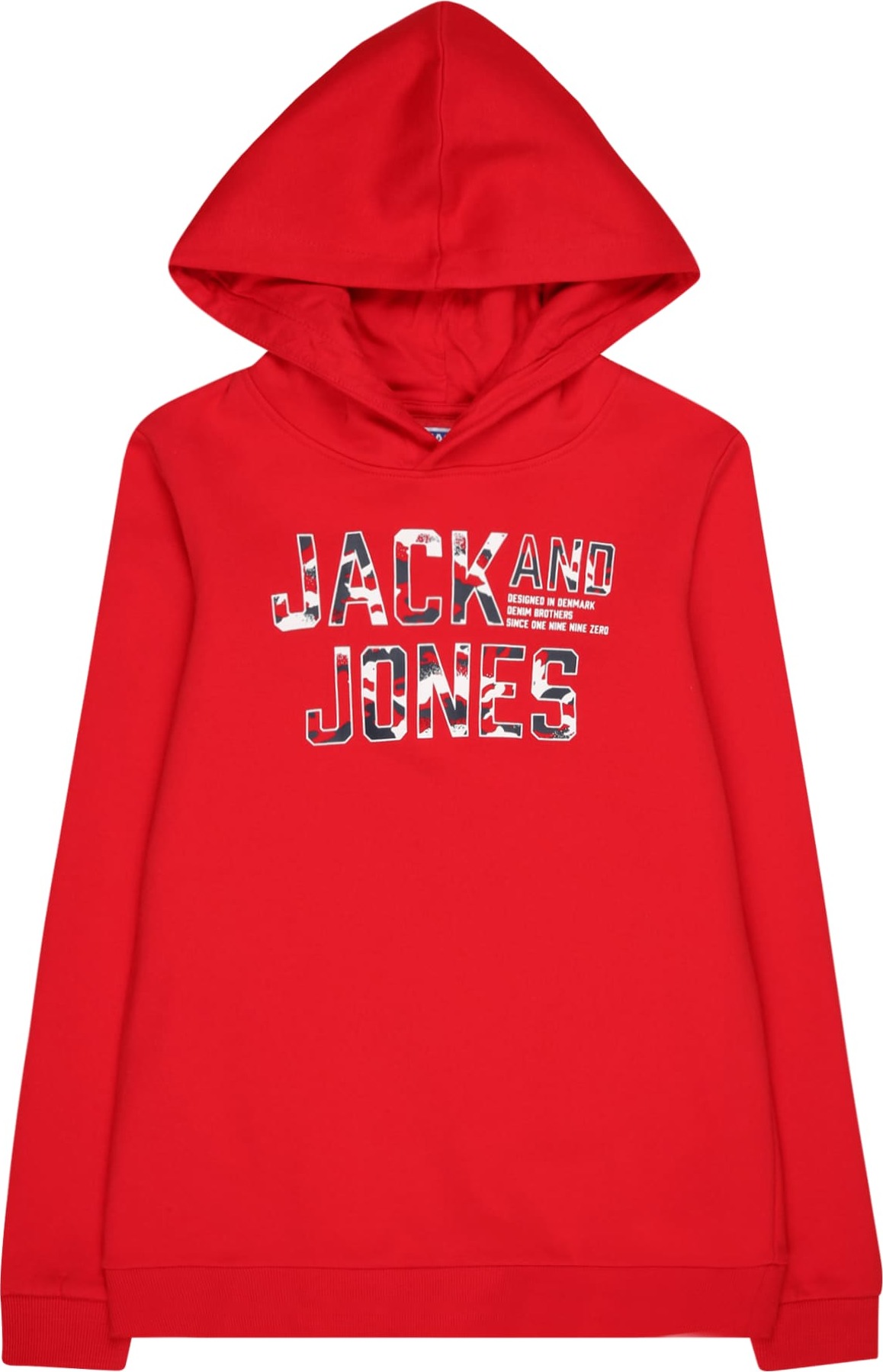 Jack & Jones Junior Mikina 'PEACE WALKER' noční modrá / červená / bílá
