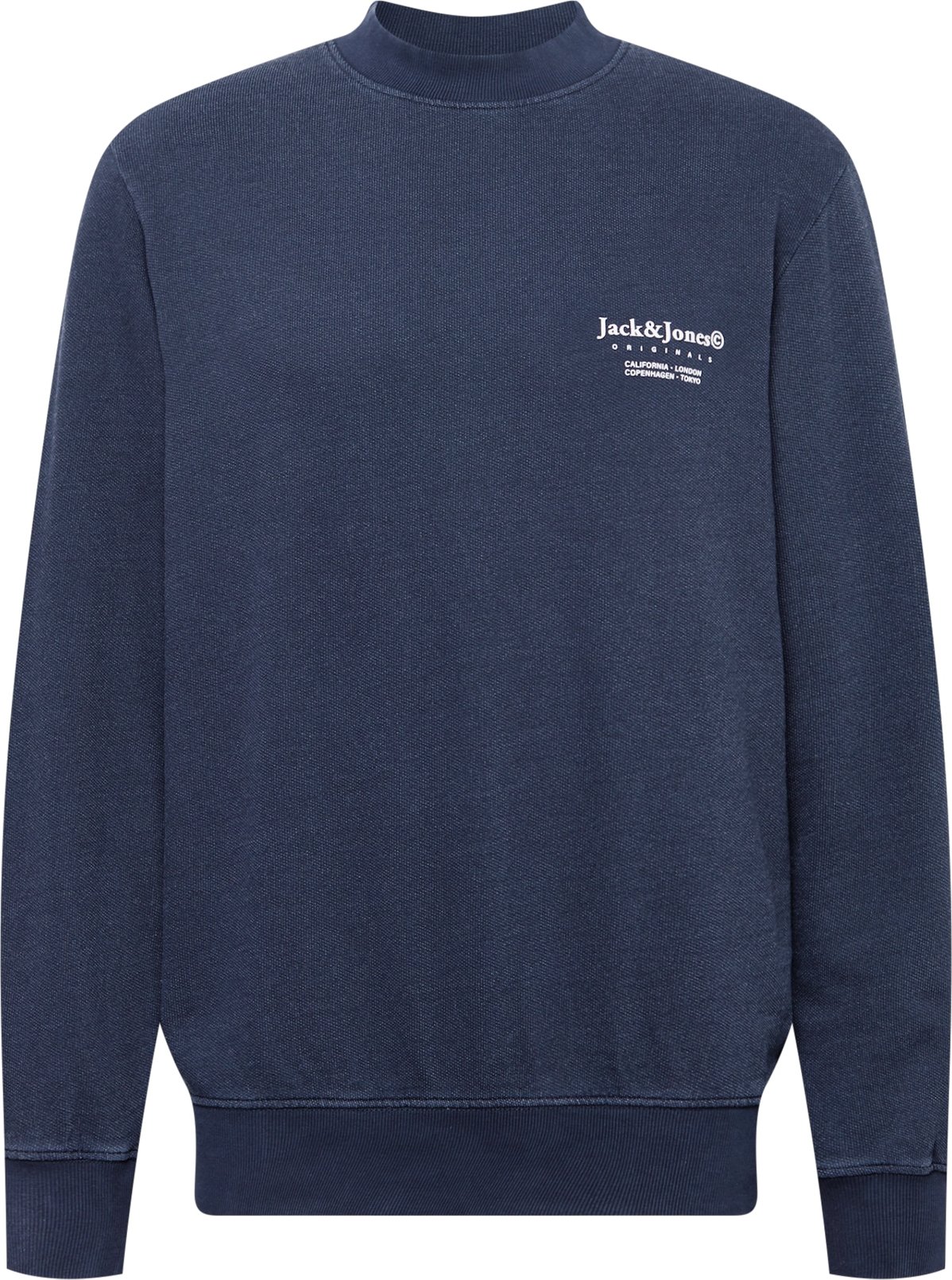 JACK & JONES Mikina 'FIREFLY' námořnická modř / bílá