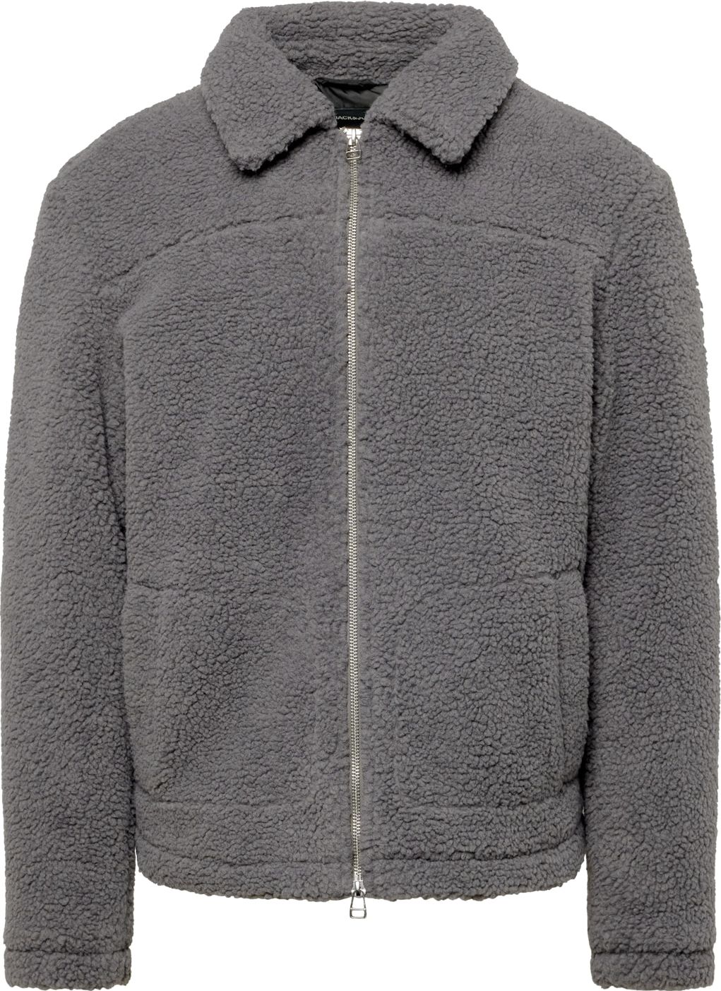 JACK & JONES Přechodná bunda 'BRICK' šedá