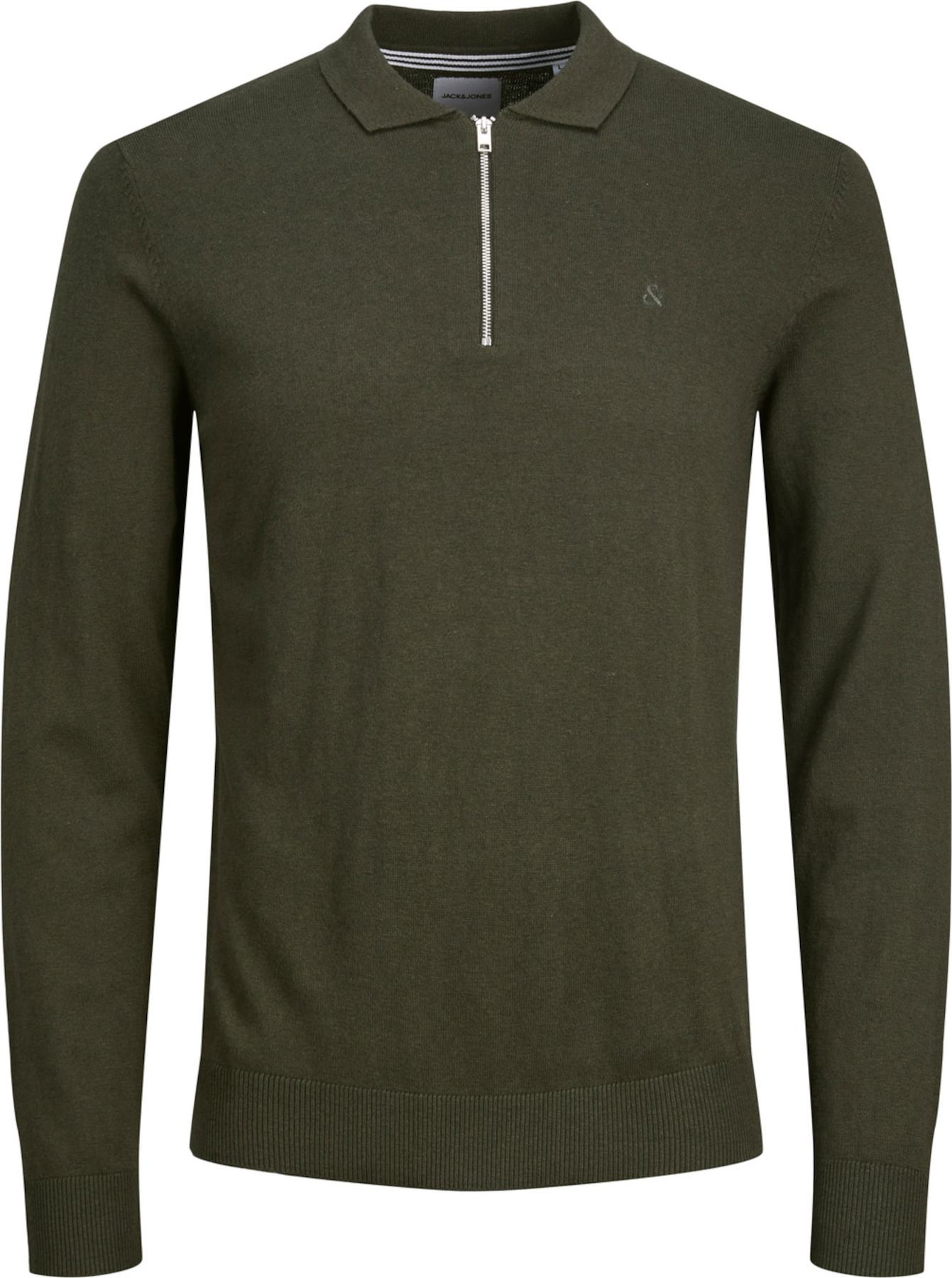 JACK & JONES Svetr 'Emil' khaki