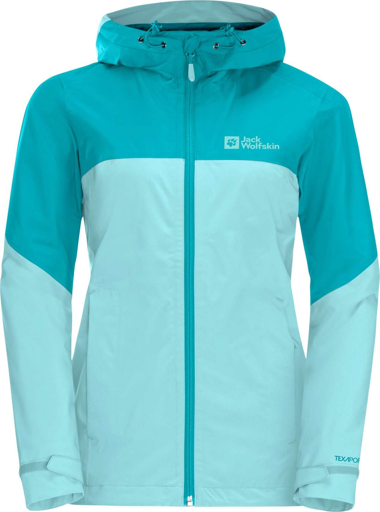 JACK WOLFSKIN Sportovní bunda aqua modrá / azurová modrá