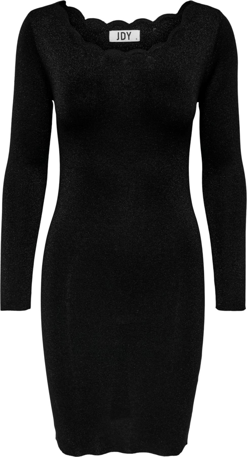 JDY Úpletové šaty černá
