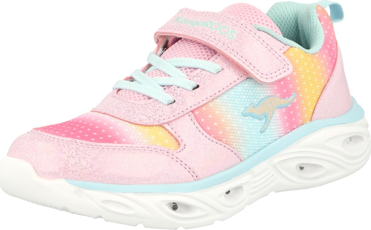 KangaROOS Tenisky 'Kavu X' mátová / oranžová / pink / růžová