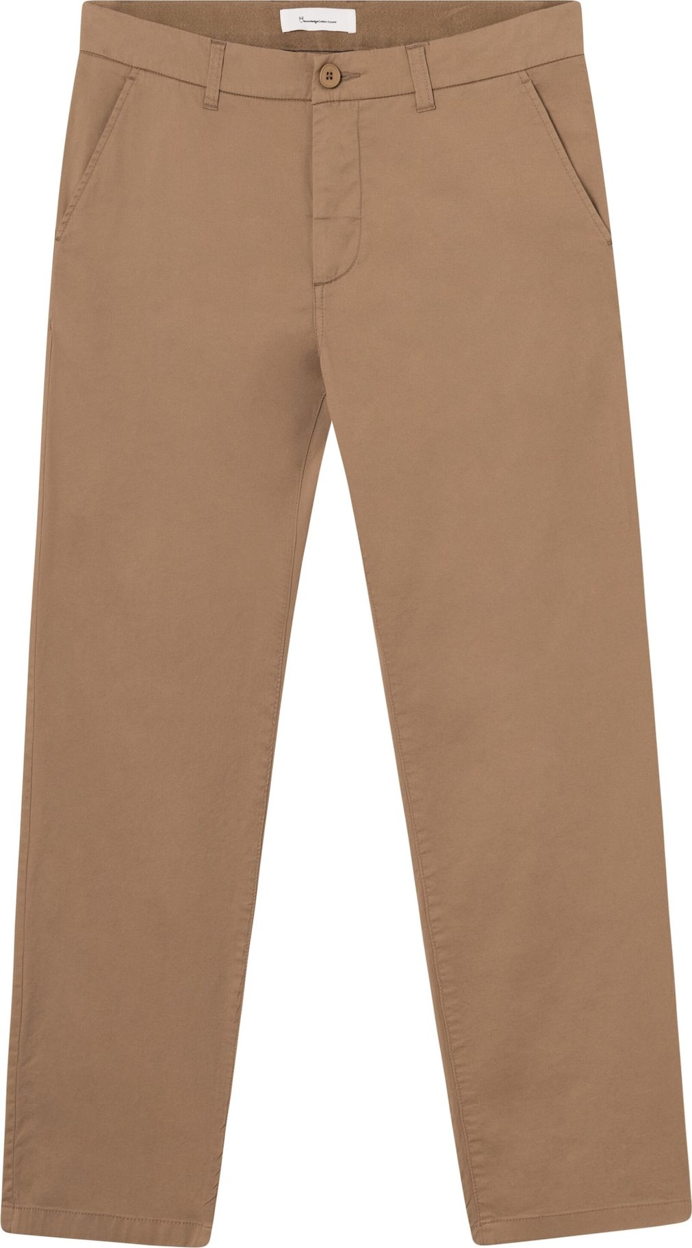 KnowledgeCotton Apparel Chino kalhoty 'BIRCH' světle hnědá