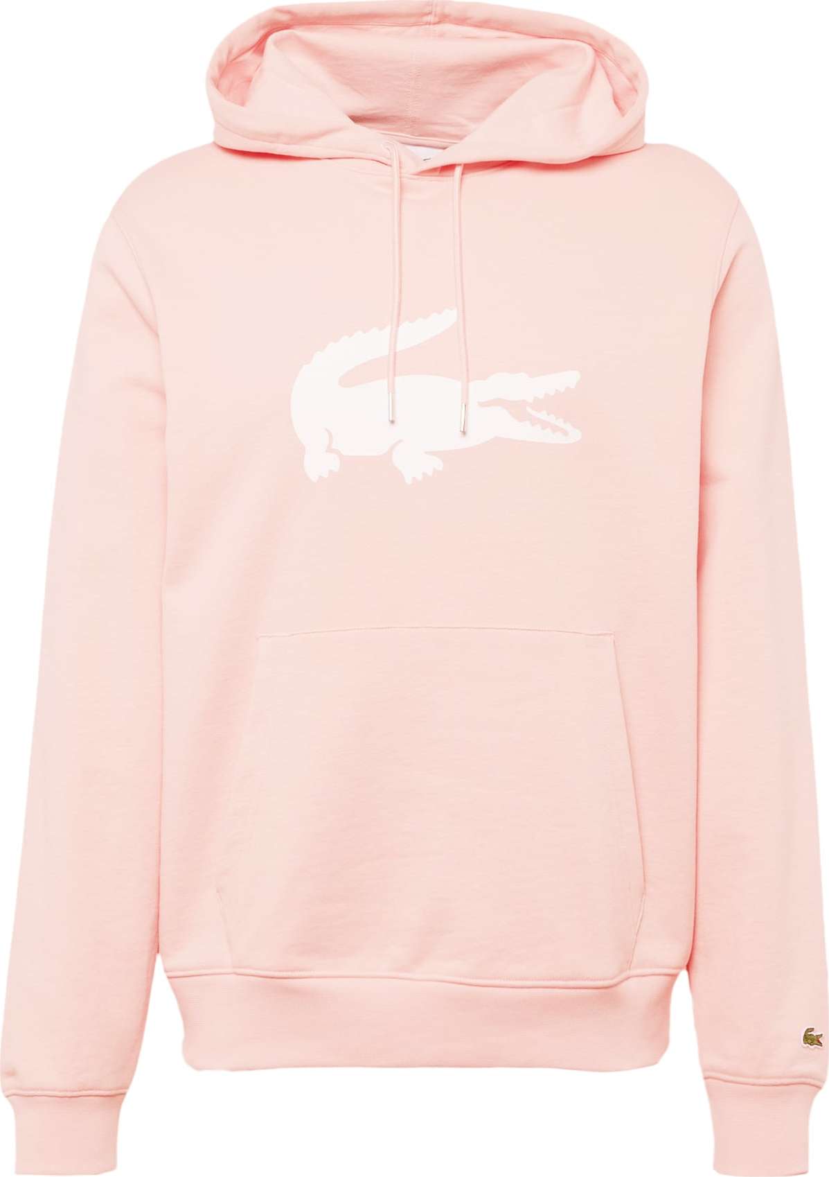 LACOSTE Mikina růžová / bílá