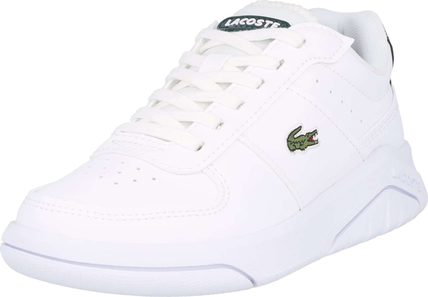 LACOSTE Tenisky 'COURT' smaragdová / bílá