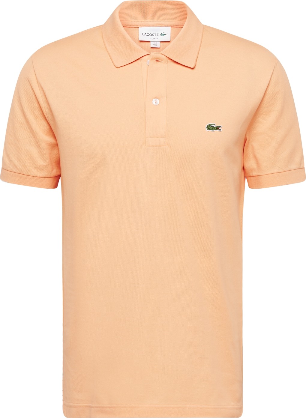 LACOSTE Tričko zelená / meruňková / červená