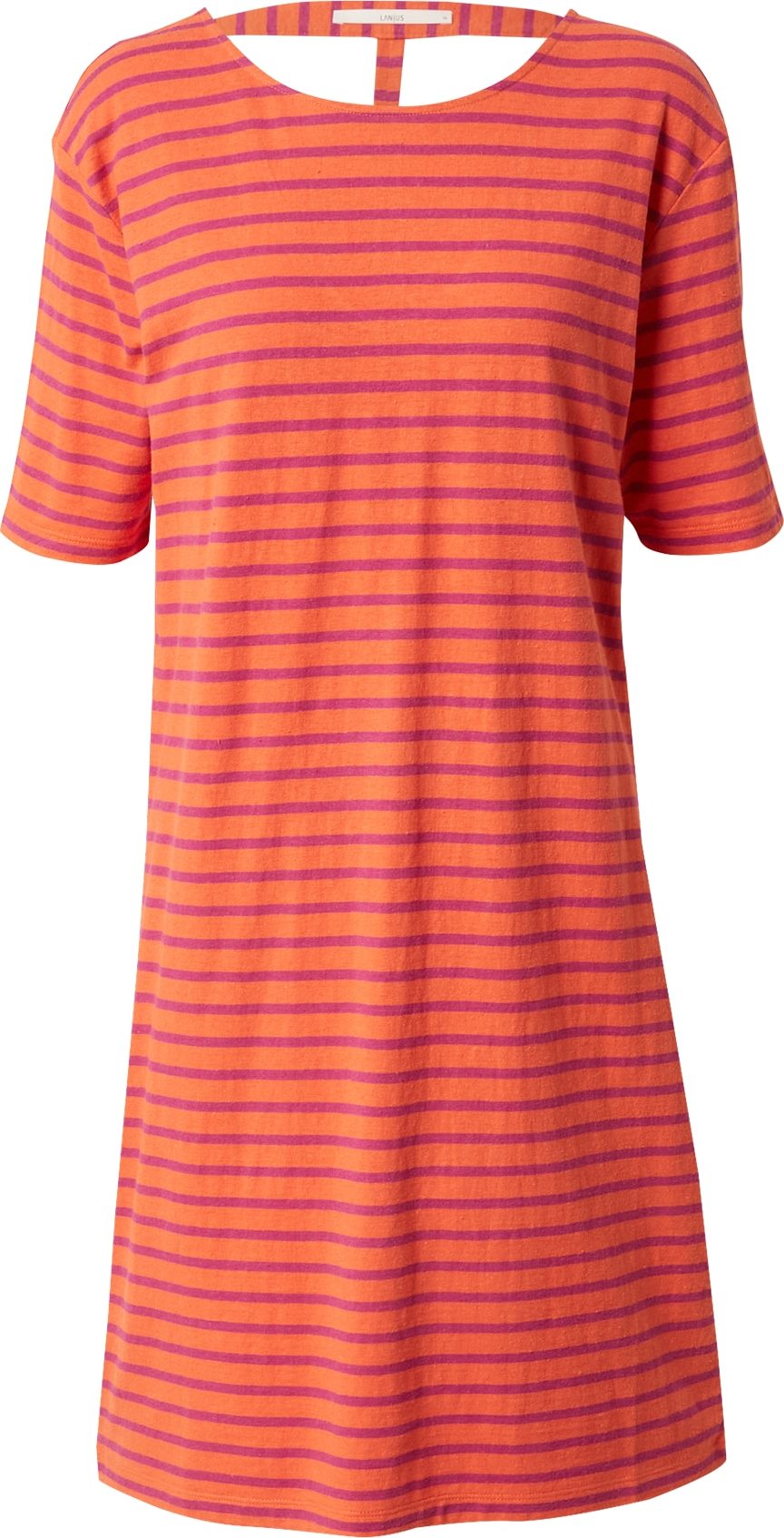 LANIUS Šaty pink / oranžově červená