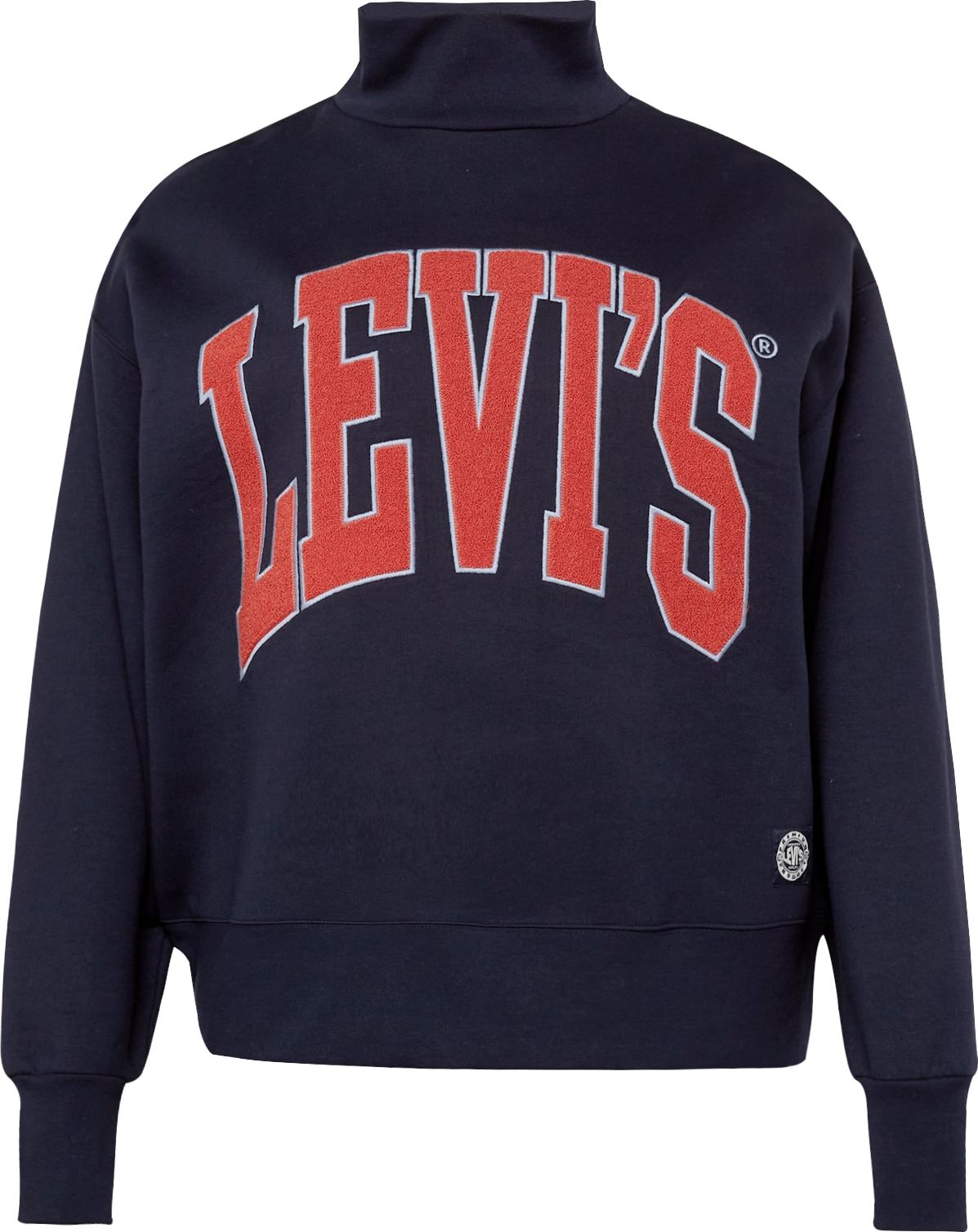 Levi's® Plus Mikina noční modrá / světle červená / bílá