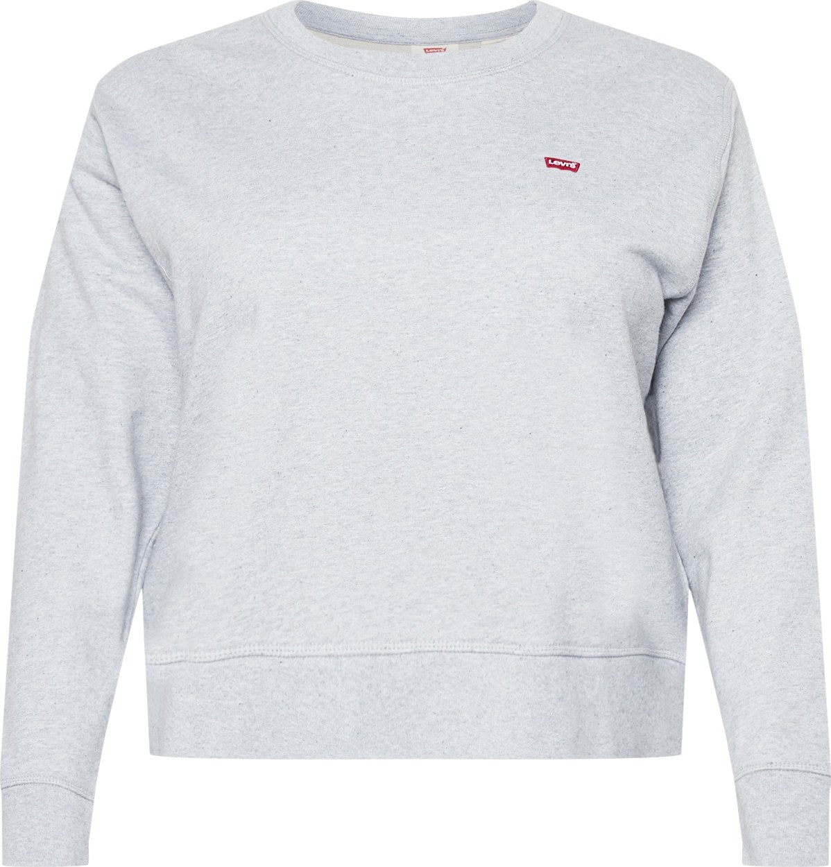 Levi's® Plus Mikina 'PL STANDARD CREW SWTSHRT GREYS' šedá / červená