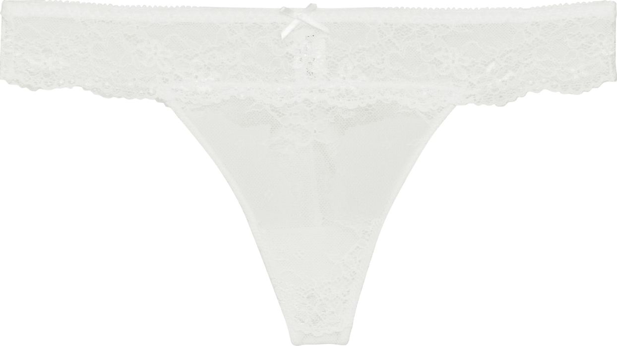 LingaDore Tanga 'DAILY LACE' bílá