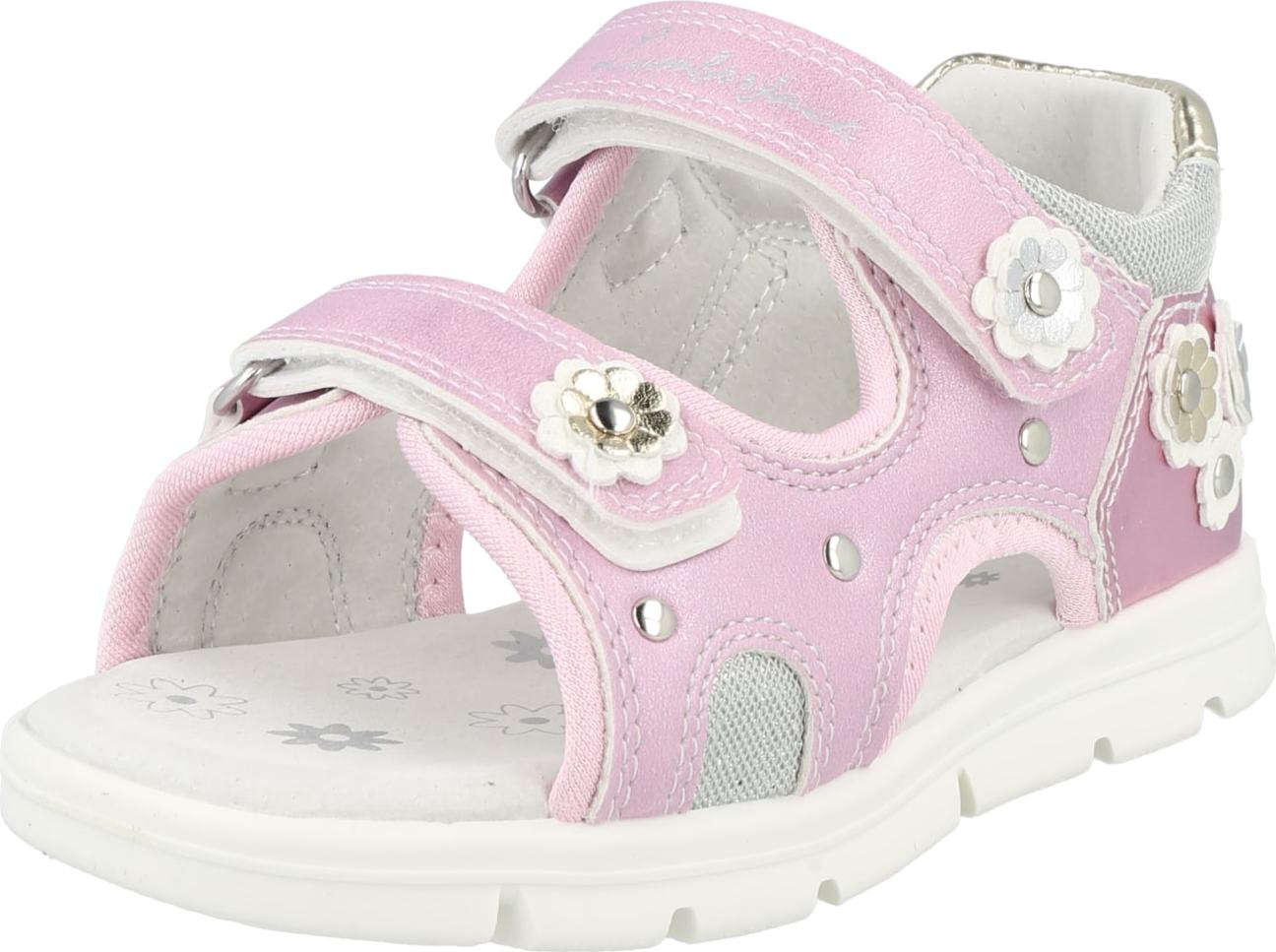 Lumberjack Sandály 'WHIPPY' pink / bílá