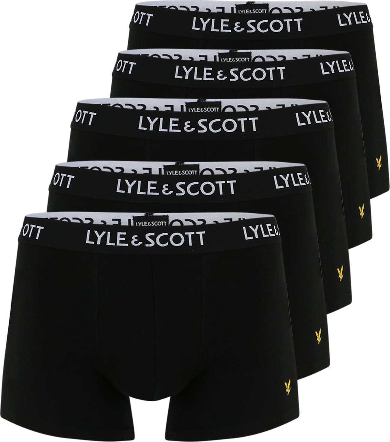 Lyle & Scott Boxerky 'MILLER' žlutá / černá / bílá