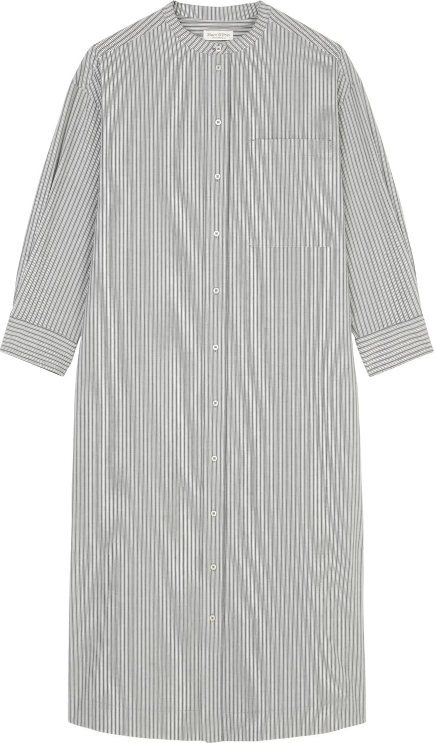 Marc O'Polo Košilové šaty šedý melír / přírodní bílá