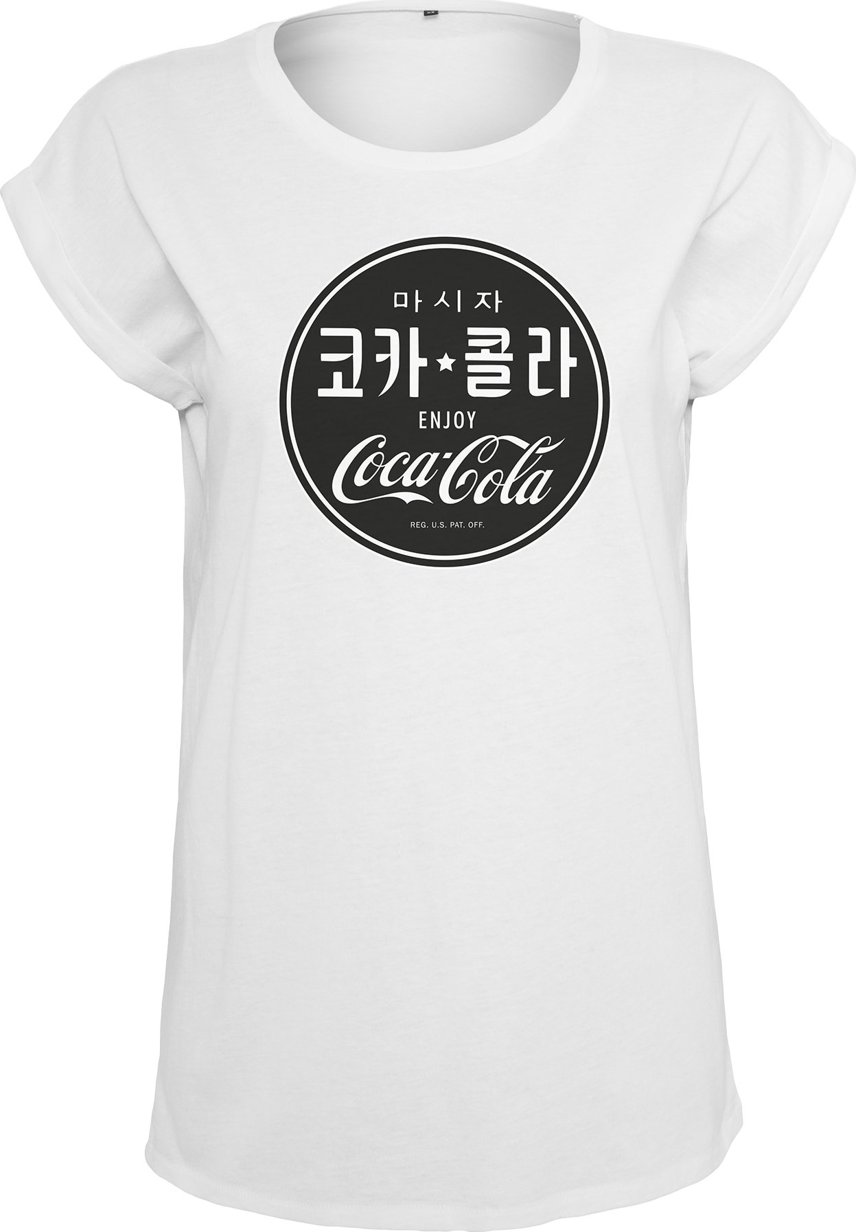 Merchcode Tričko 'Coca Cola' černá / bílá