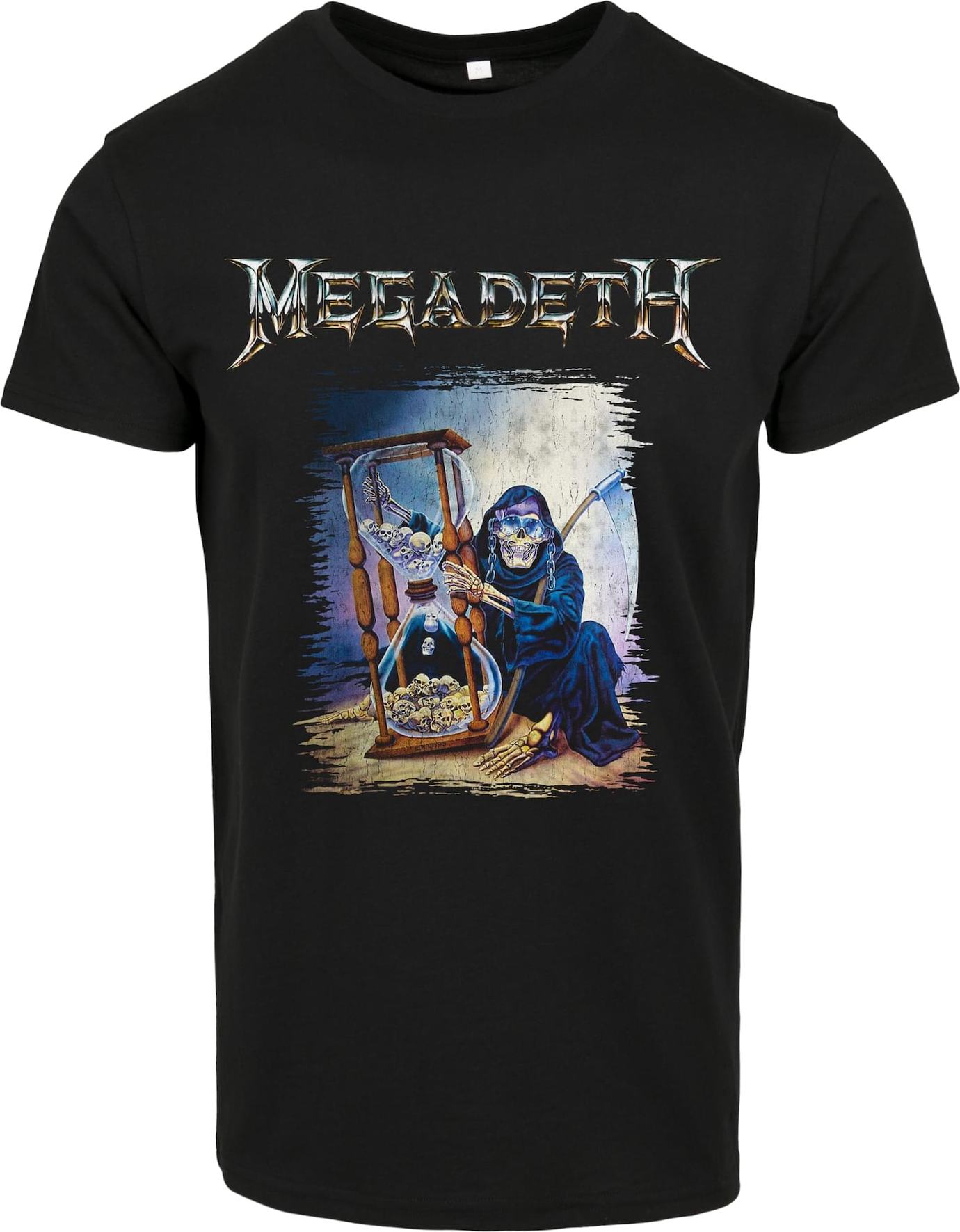 Merchcode Tričko světle béžová / modrá / světle šedá / černá