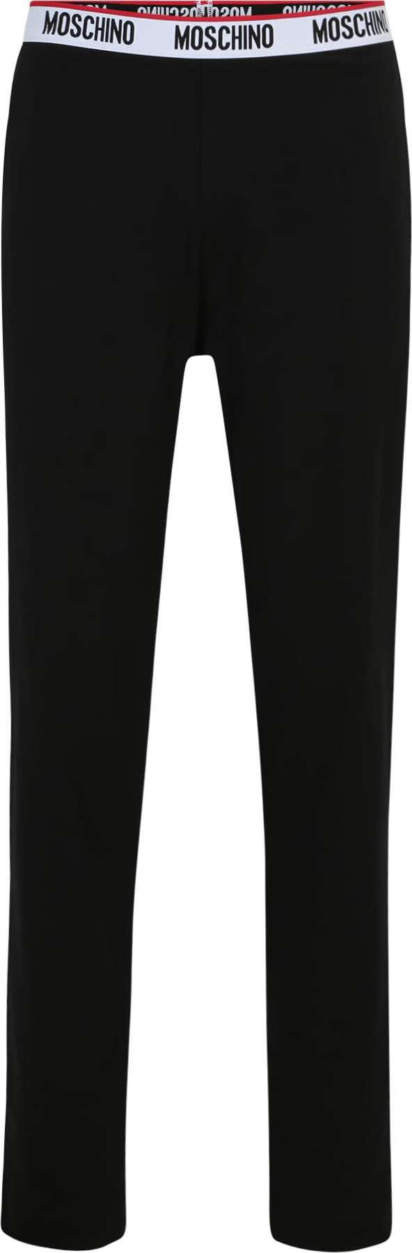 Moschino Underwear Pyžamové kalhoty červená / černá / bílá