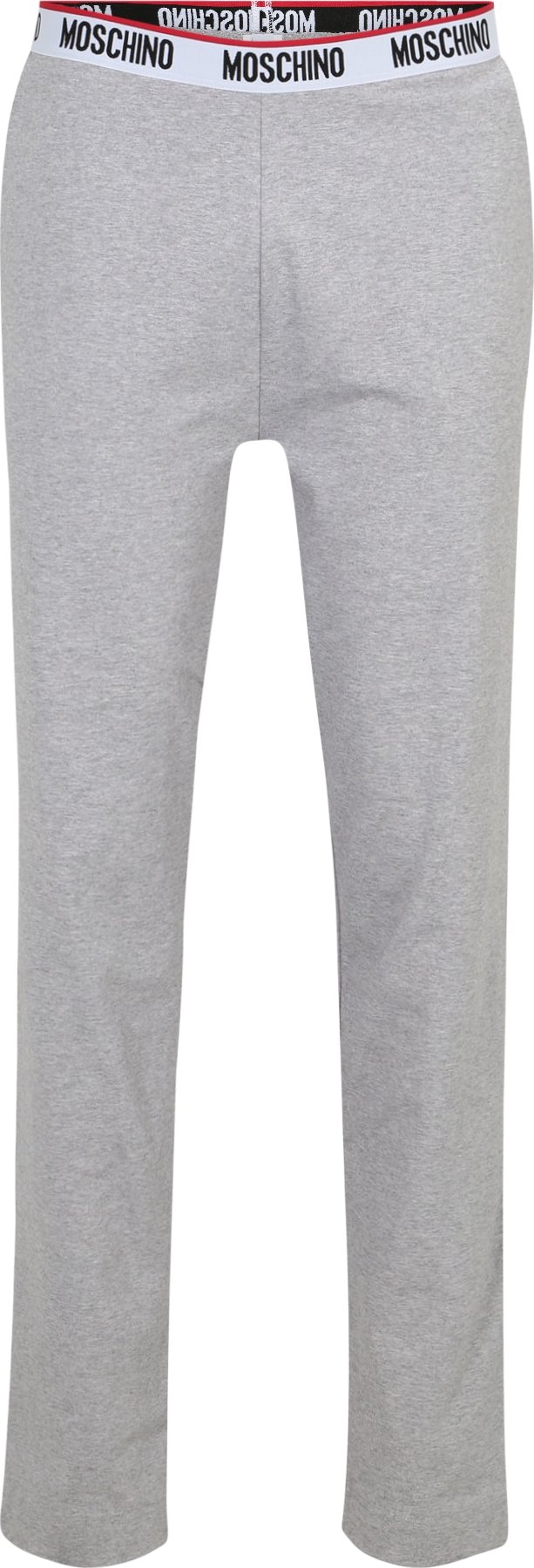 Moschino Underwear Pyžamové kalhoty šedý melír / tmavě červená / černá / bílá