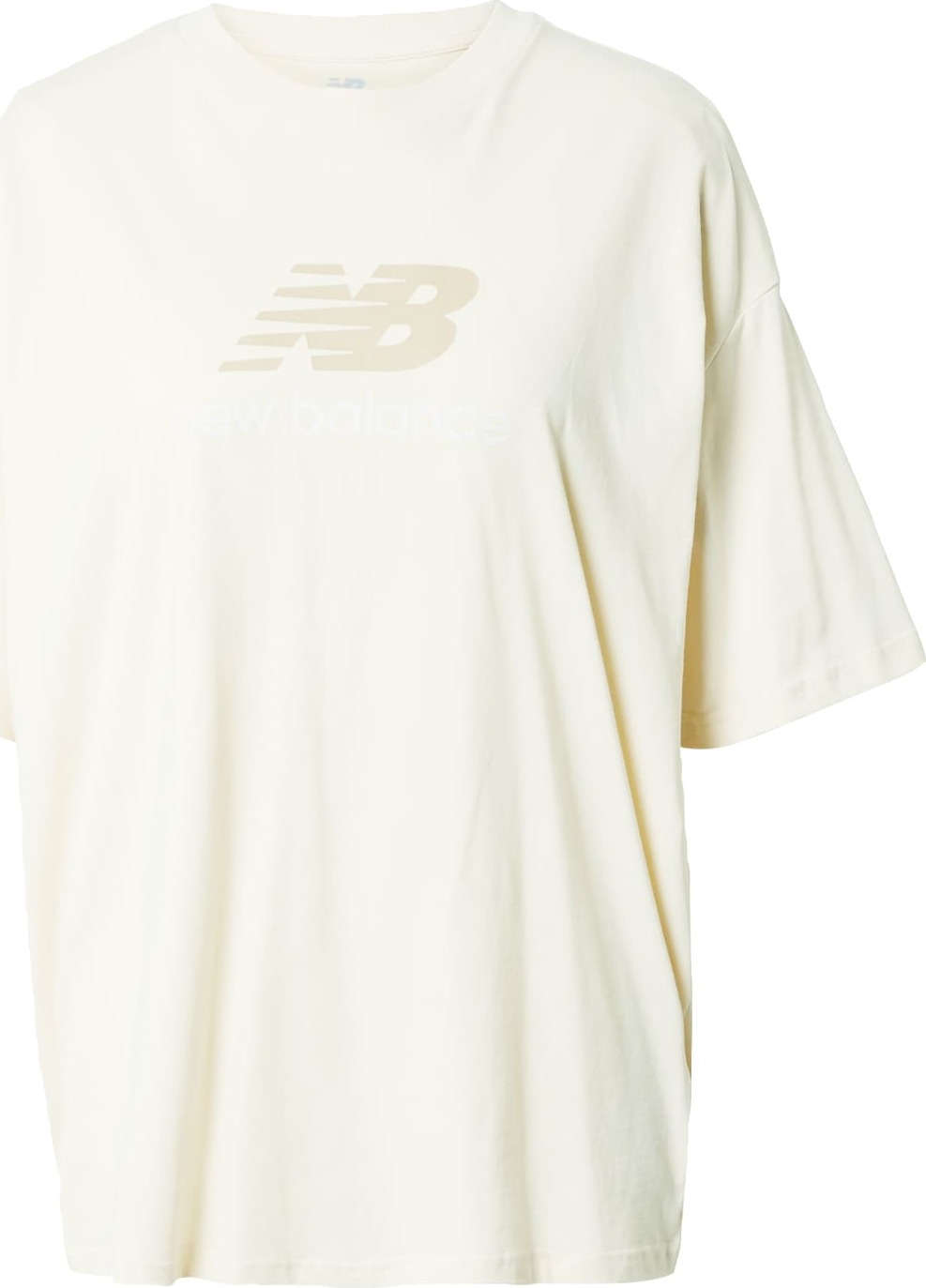 new balance Oversized tričko bílá / barva bílé vlny