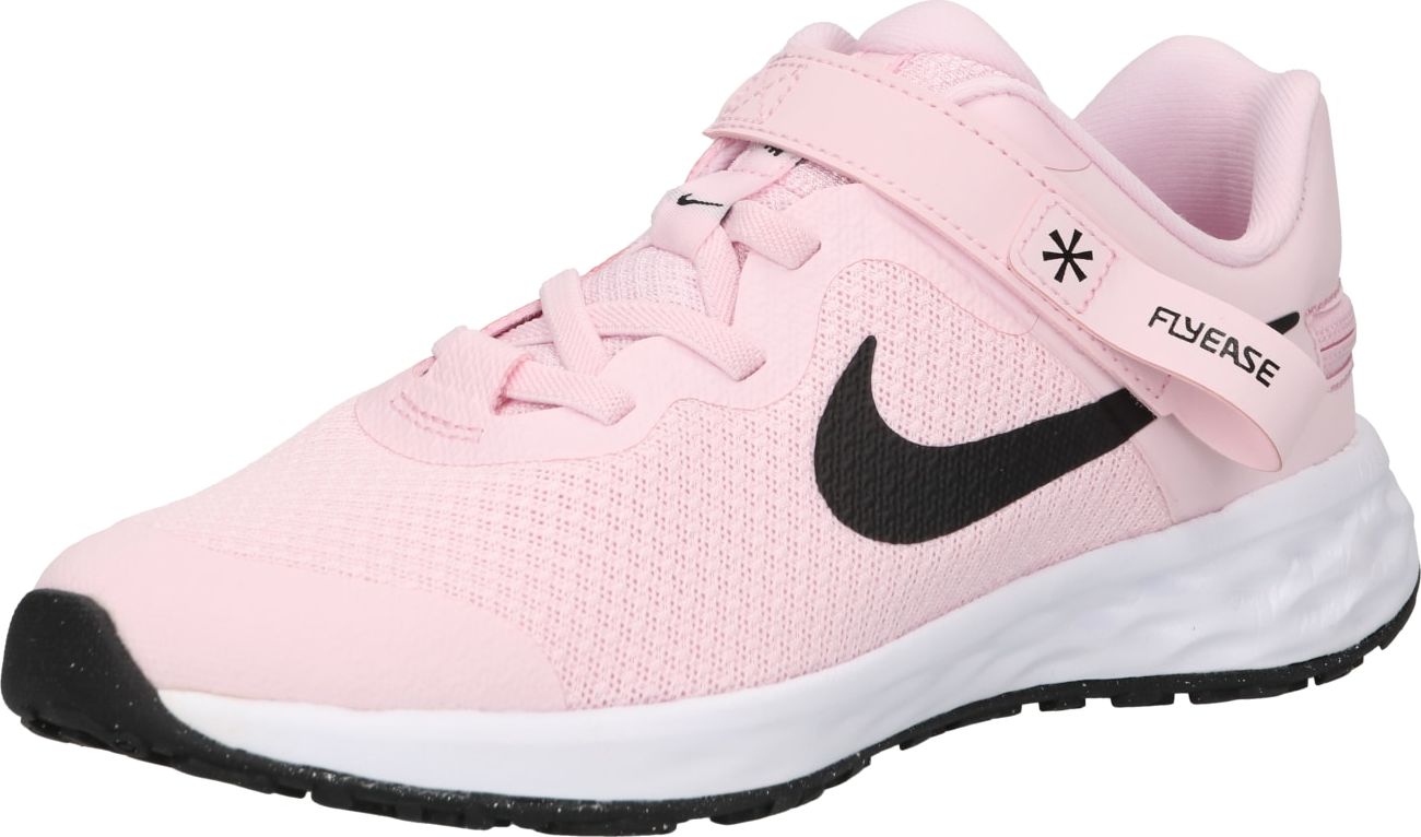 NIKE Sportovní boty 'Revolution 6 FlyEase' růžová / černá