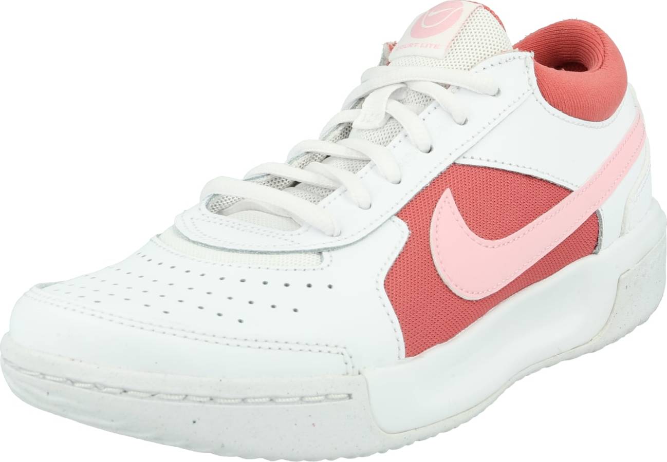 NIKE Sportovní boty 'ZOOM COURT LITE' růžová / pastelově červená / bílá