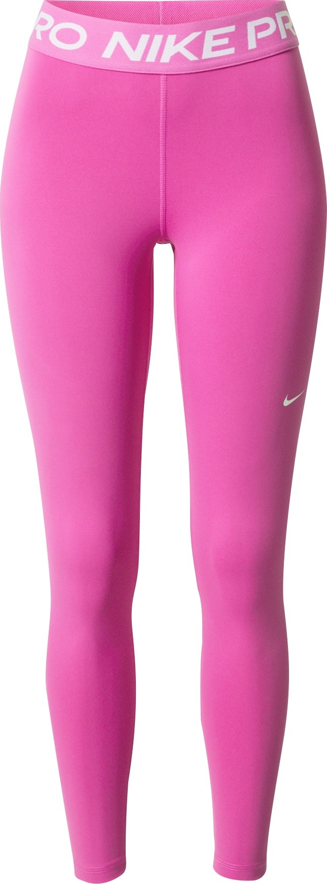 NIKE Sportovní kalhoty fuchsiová / bílá