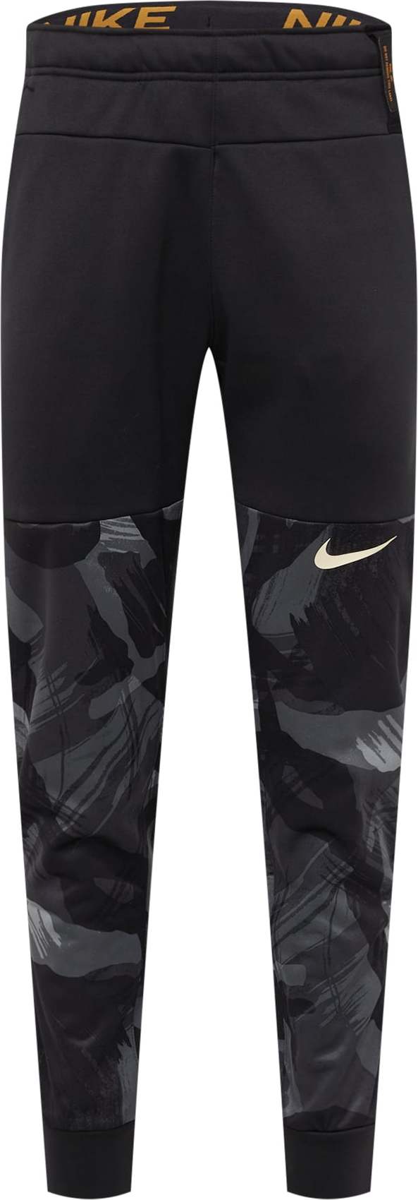 NIKE Sportovní kalhoty grafitová / černá / bílá