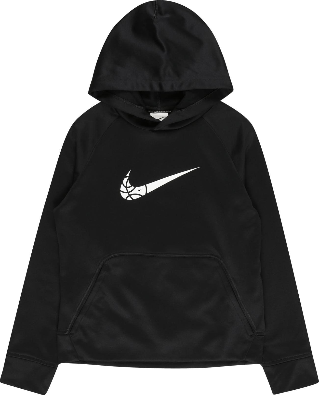 NIKE Sportovní mikina černá / bílá