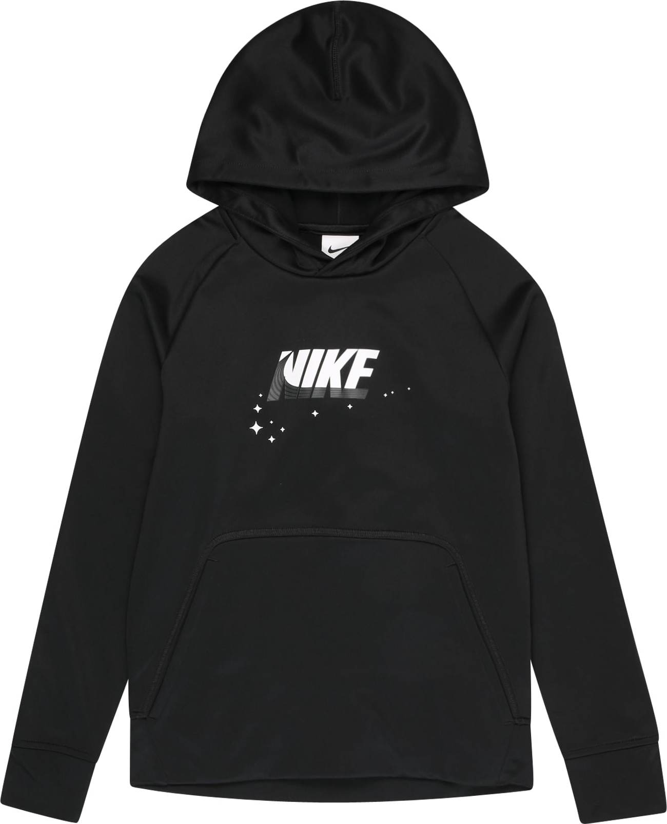 NIKE Sportovní mikina černá / offwhite