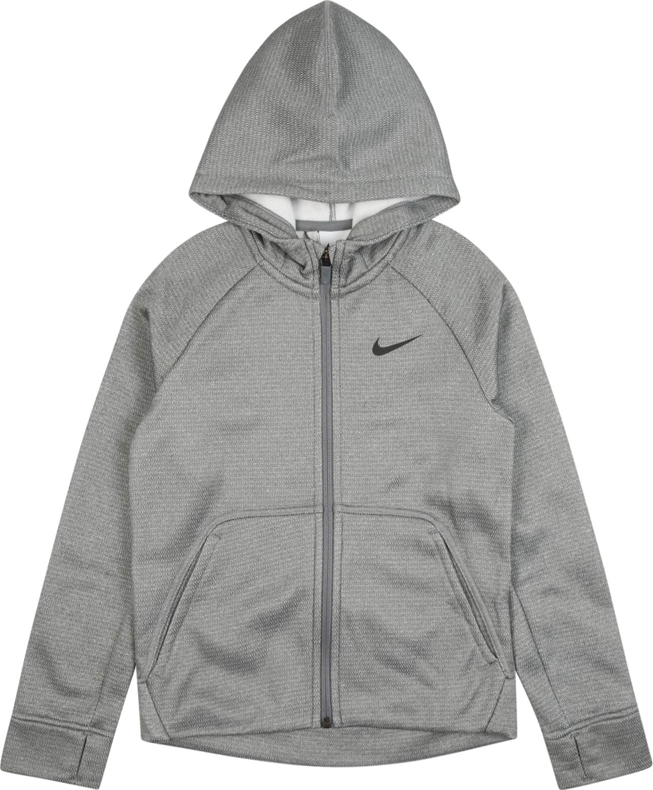 NIKE Sportovní mikina šedá / černá