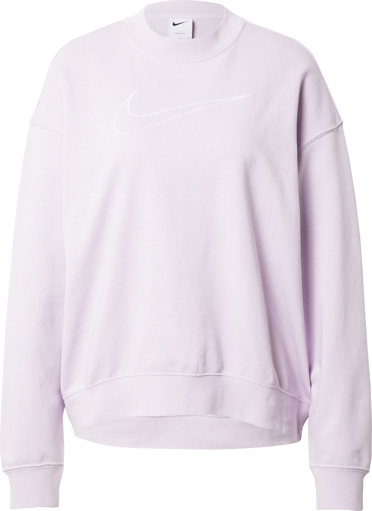 NIKE Sportovní mikina šeříková / bílá
