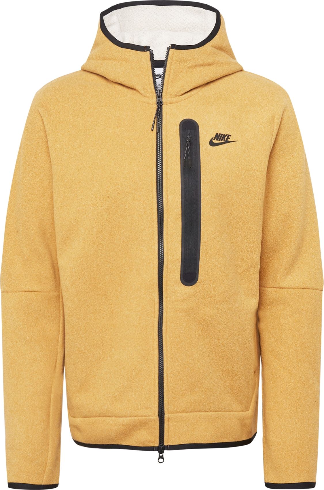 Nike Sportswear Fleecová mikina karamelová / černá